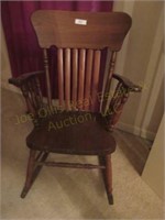 Wooden rocking chair