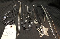 Beautiful black and silver necklaces