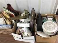Plates, Decor, Silverplate, Speakers, Three Boxes