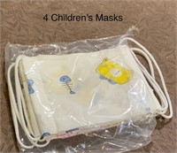4 Childrens Face Masks