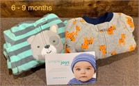 2 Pairs of Sleepers (6 to 9 months)