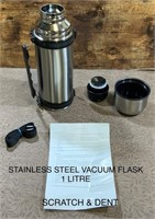 1 Litre Stainless Steel Insulated Vacuum Flask