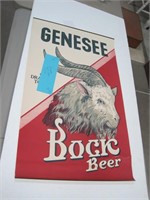 Vintage Genny Bock beer poster 32" x 19"