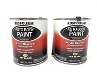 Rust-Oleum jet black auto body paint