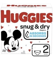 New Huggies Snug & Dry Baby Diapers, Size 2 74