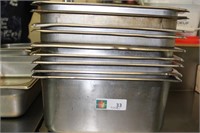 9 - Stainless Steel Full Pans