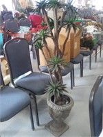 Silk plant in pot