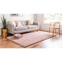 Davos Shag Dusty Rose Pink 8 ft. x 10 ft. Area Rug