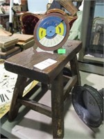 9" TALL STOOL AND 40-YEAR CALENDAR