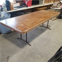 Wood Banquet Folding Table 8'