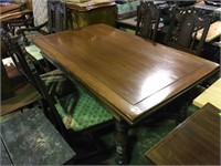SPANISH DINING ROOM TABLE W/6 CHAIRS