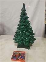 Ceramic christmas tree with bulbs