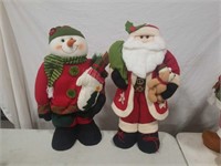 Snowman & Santa 2ft tall