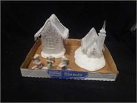 Holiday ice sculptures