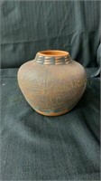 Native made clay pot signed ACOMA