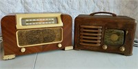 Philco and Zenith wood case radios
