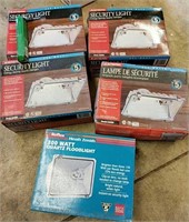 6 Security lights new in boxes