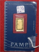 2.5 Grams PAMP Gold Bar  #606468  999.9 Fine