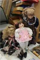 SELECTION OF PORCELAIN DOLLS