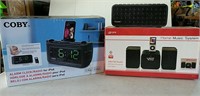 IPod and mp3 clock radios new in boxes