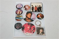 SELECTION OF VINTAGE PIN BACKS AND MORE