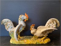 Italy Roosters chickens statue