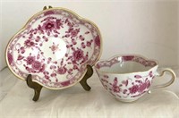 LOVELY MEISSEN "PINK INDIAN BERRY" TEACUP