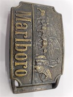 Marlboro brass belt buckle