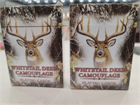 Whitetail camo playing cards x2