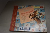 Vtg Roy Rogers Book with 78 RPM Records