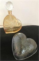 ITALIAN HAND MADE ETCHED PERFUME BOTTLE WITH