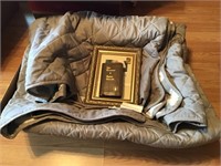 Blanket, bible & picture frame