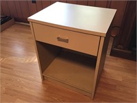 Wood single drawer End table 24”H x 20”W x 16”D