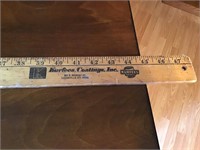 48” measuring stick w/ Kurfees Coating advert