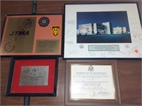 4 PC ARMY SERVICE AWARDS, PICTURE DEFENSE
