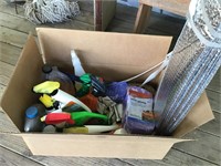 Box lot of automotive cleaning materials