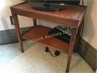 antique wood occasional table