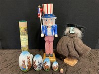 Uncle Sam Nutcracker, Nesting Easter, Witch, St