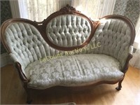 antique settee fainting couch sofa
