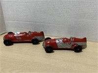 Pair Of Arcor 1930's Toy Race Cars, Usa