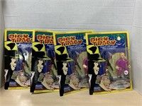 Lot Of 4 Dick Tracy Mumble Figures (moc),