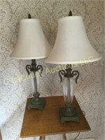 Pair besdside table lamps