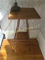 small antique wood side table