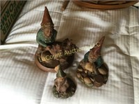 3 gnome decorative figures