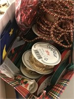 Christmas wrapping supplies