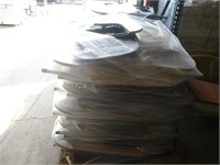 Pallet of folding tablet arm chairs