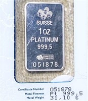Suisse 1oz Platinum 999,5