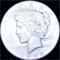 1928 Silver Peace Dollar LIGHTLY CIRCULATED
