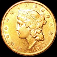 1874-CC $20 Gold Double Eagle CLOSELY UNC