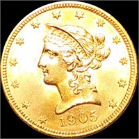 1905 $10 Gold Eagle UNCIRCULATED